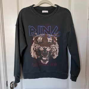 Anine Bing Tiger Sweatshirt Size S